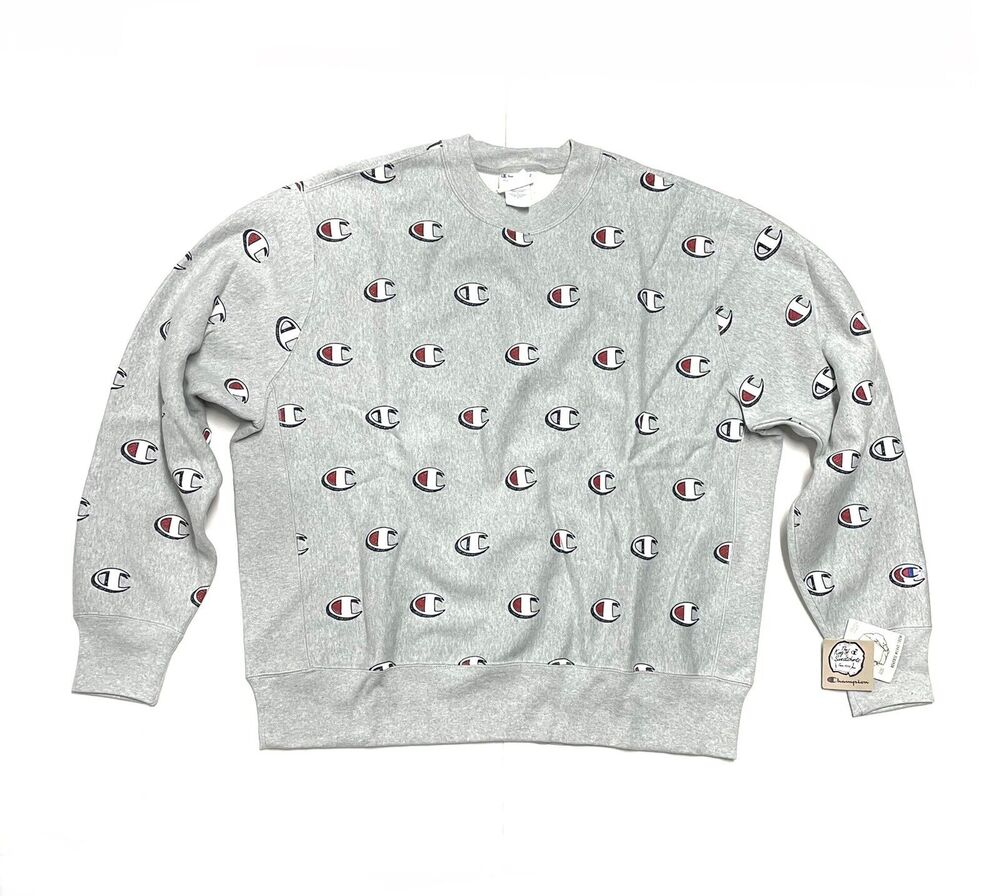 Champion Reverse Weave Crewneck Sweatshirt 2XL XXL Scribble Logo NWT Mens